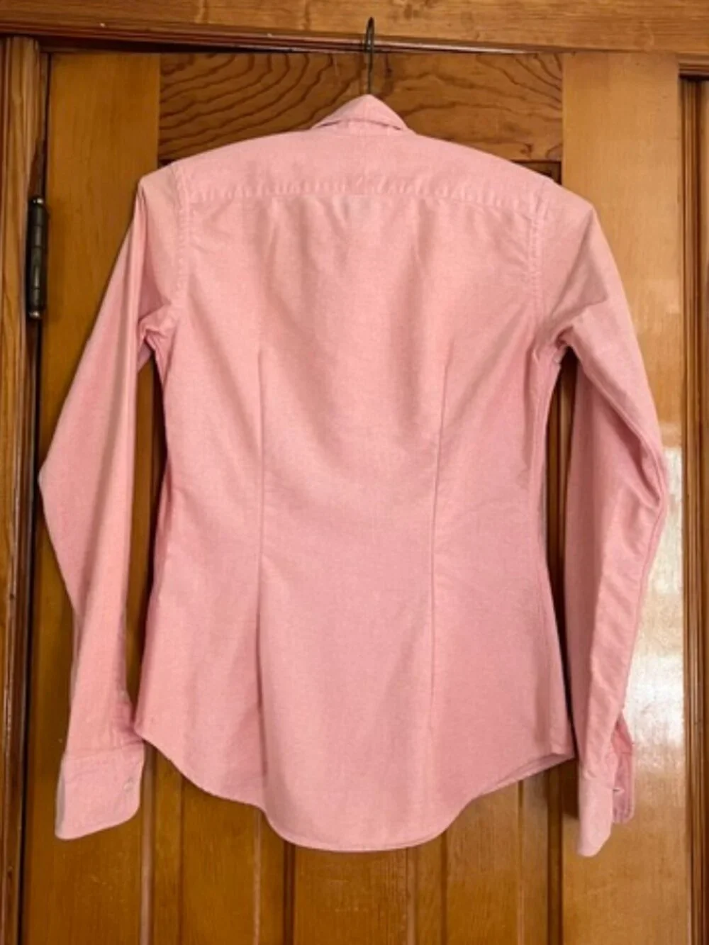 Ralph Lauren long-Sleeve Slim Fit Oxford Button-Down Pink Boys Shirt